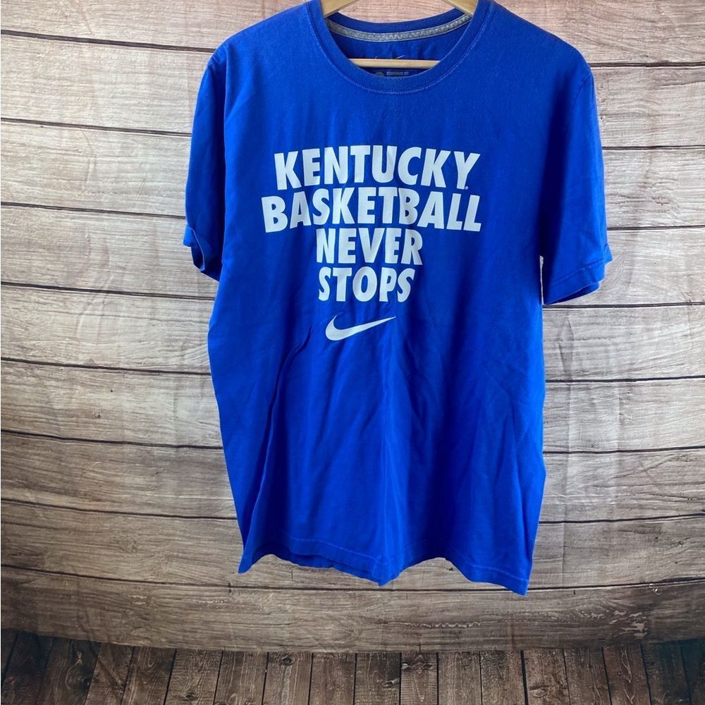 Nike Blue 'Kentucky Basketball Never Stops' Graphic Tee
